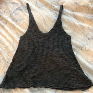 American eagle gray sweater tank top